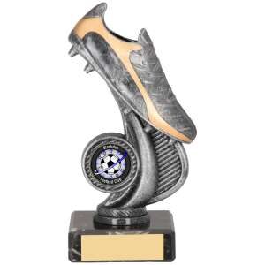 Football Boot Metallic Silver