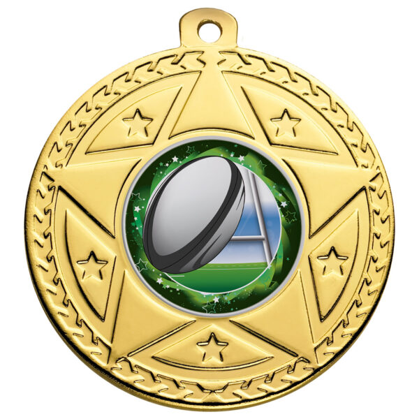 50MM STAR MEDAL GOLD