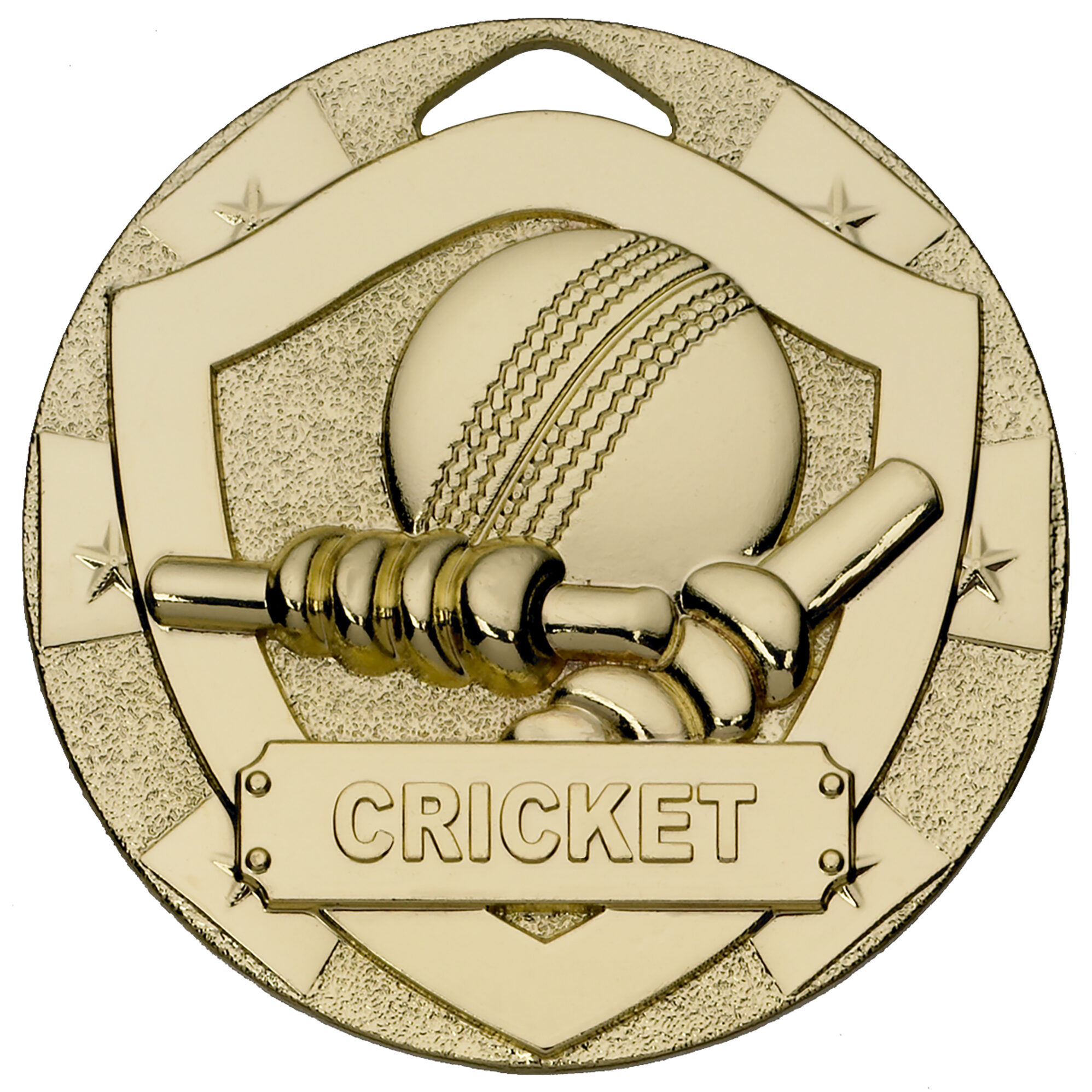 50MM CRICKET SHIELD MEDAL