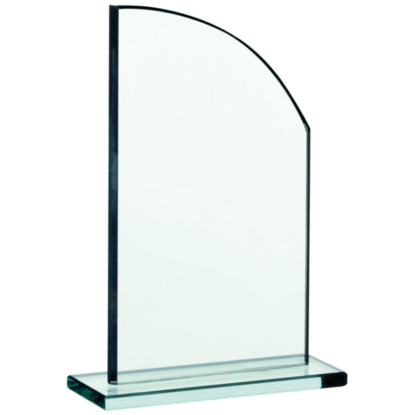 Curved Top Glass Plaque Award