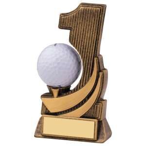 Hole in one trophy resin